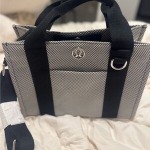 Lululemon Athletica Black and Gray Tote Bag